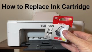 Canon PIXMA MG2522  PIXMA TS3322 How to ReplaceChange Ink Cartridges [upl. by Kcira]