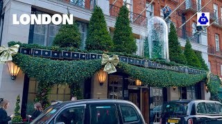 London Walk 🇬🇧 LONDON’S 🎄 MAYFAIR Christmas Preparations 2024  Central London Walking Tour 4K HDR [upl. by Odnamra]