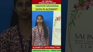 Testimony of Fashion student Midhuna  Sai Institutions [upl. by Pelaga]