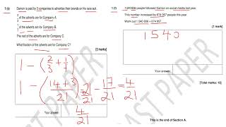 ncfe 2023 level 2 functional skills maths paper 1 section A non calc [upl. by Nyladnar]