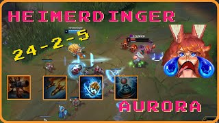 Heimerdinger vs Aurora top Proplays [upl. by Nosa93]