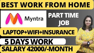 Myntra Hiring 2024 Work From Home JobsJobs for Freshers Online jobs [upl. by Vil]