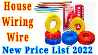 Finolex Wire 2022 New Rate House Wiring Wire Price List [upl. by Anayit]