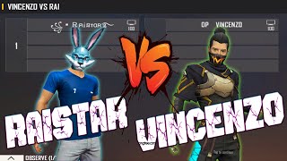 VINCENZO VS RAISTAR  RAISTAR NEW PC PLAYER VS OLD LEGEND PC VINCENZO  MOST AWAITED ROOM MATCH [upl. by Zipnick]