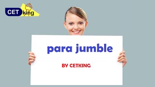 Cetking ParaJumbles Jumbled Paragraph Strategy video [upl. by Enelec928]