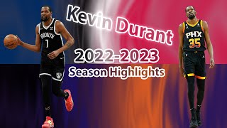 Kevin Durant 20222023 Season Highlights [upl. by Christabelle478]