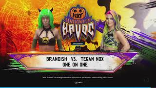 WWE 2K24 Brandish Spriggan 12 vs tegan nox universe Mode [upl. by Gaylor]