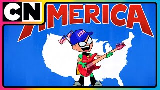 Teen Titans Go  America The Land of Superheroes  American Animated Series  Cartoon Network [upl. by Francisca494]