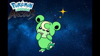 Pokemon Legends Arceus  Massive Mass Outbreak SHINY TEDDIURSA [upl. by Sheeree]