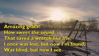 Amazing Grace My Chains Are Gone  Chris Tomlin with lyrics for congregations [upl. by Ennylcaj]