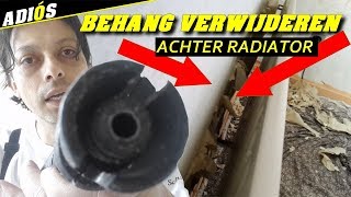 BEHANG VERWIJDEREN ACHTER RADIATOR [upl. by Efinnej]