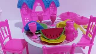 8 Minutes Satisfying with Unboxing Hello Kitty Kitchen Set  ASMR Mini Dollhouse Cooking Set Game [upl. by Brost]