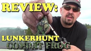 Tackle Review Lunkerhunt Combat Frog Topwater Bass Fishing Lure [upl. by Aikem]