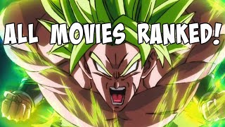 RANKING ALL DRAGON BALL Z MOVIES DBZ Movies Tier List [upl. by Ardeahp]