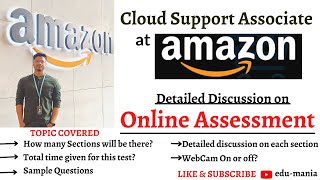 Discussion on Online Assessment for Cloud Support Associate Amazon CSA AWS Few Sample Questions [upl. by Aliwt452]