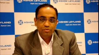 Ashok Leyland CFO announces financial results of Q1 of 201516 [upl. by Ashlan]