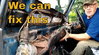 Land Rover 110 V8 dash rust and instrument binnacle repair [upl. by Aztinad446]