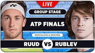 RUUD vs RUBLEV • ATP Finals 2024 • LIVE Tennis Watchalong Stream [upl. by Errecart]