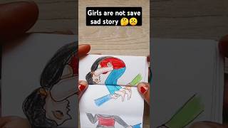 New paper folding art youtube short art girls are not save🤔🤔☹️☹️ [upl. by Onitnevuj]