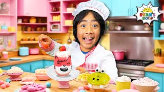 Ryans VTuber Baking Competition  Kids Learn to Bake [upl. by Linnet]