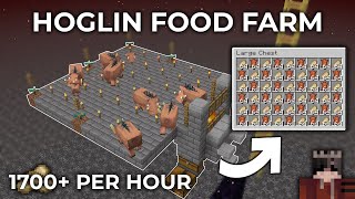 Minecraft 120 HoglinFood Farm Tutorial [upl. by Newg131]