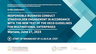 RBC and stakeholder engagement in accordance with the new text of the OECD Guidelines for MNEs [upl. by Spike]