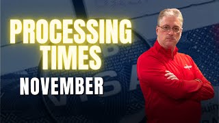 Processing Times November 2024 [upl. by Bevis]