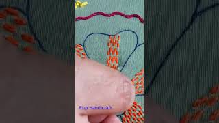 Basic Stitch Tutorial Very Easy Wheeprinnong Stitch Hand Embroidery Needle Work shorts nokshikatha [upl. by Roswald]