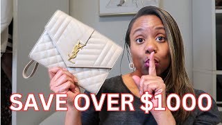 HOW TO CONVERT THE YSL CLUTCH INTO CROSSBODY  What Fits [upl. by Zelikow]