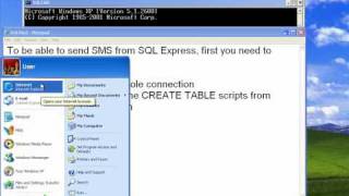 Setup Ozeki NG  SMS Gateway with Microsoft SQL Express  step 2 [upl. by Currier]