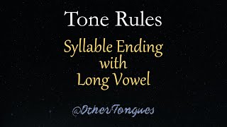 Learn Thai 09 Tone Rules  Syllable Ending with Long Vowel [upl. by Ida]