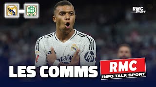 Real Madrid 20 Betis Les comms RMC des deux premiers buts de Mbappé en Liga [upl. by Naleek]