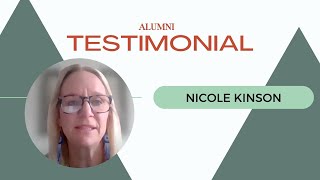 Alumni Testimonial  Nicole Kinson  MA Marriage amp Family Therapy [upl. by Riehl]