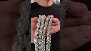 8MM 9MM 10MM amp 12MM Rope Chains Jewelry Collection [upl. by Fryd]