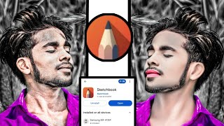 autodesk✓sketchbook photo editing  photo editing tutorial face smooth photo editing video [upl. by Ayouqat758]