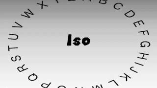 How to Say or Pronounce Iso [upl. by Attevad]