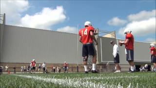 Christian Hackenberg and Tyler Ferguson Practicing [upl. by Bohner]