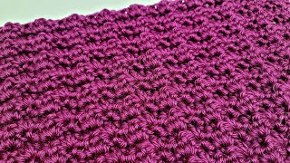 How To Crochet An EASY Stitch For Blankets and Scarfs  Double Crochet Trio Stitch [upl. by Hoang666]