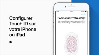 Configurer Touch ID sur votre iPhone ou iPad  Assistance Apple [upl. by Asilam]