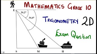 Mathematics Grade 10 TRIGONOMETRY 2D Exam 2 mathszoneafricanmotives mathswithadmirelightone [upl. by Easton871]