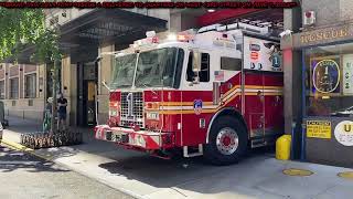 EVOLUTION CHANGING OF THE GUARD AND MAIDEN VOYAGE BY THE BRAND NEW 2019 FDNY RESCUE 1 [upl. by Eerrehc]