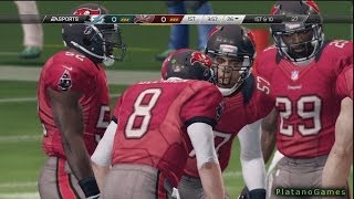 NFL 2013 MNF Week 10  Miami Dolphins vs Tampa Bay Buccaneers  1st Qrt  Madden NFL 25  HD [upl. by Hsuk]