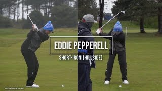 Eddie Pepperell golf swing Short Iron DTL amp FO Betfred British Masters Hillside May 2019 [upl. by Lilhak]