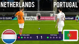 PORTUGAL vs NETHERLANDS  Penalty Shootout  CRonaldo vs Van Dijk  Gameplay PC [upl. by Affra]