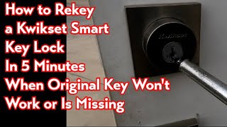 How to Rekey a Smartkey Lock In 5 Minutes When the Original Key Wont Work or Is Missing [upl. by Caines]