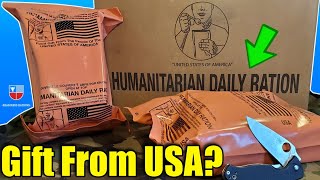 HDR 24Hour Survival MRE  Humanitarian Daily Ration Review Foreign Aid Meal Ready To Eat Taste Test [upl. by Dunton]