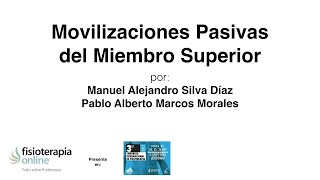 Movilizaciones pasivas del miembro superior [upl. by Yrral]