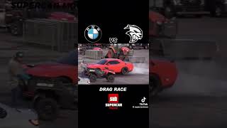 bmw m4 vs hellcat bmwm4 bmw hellcat dodgechallenger dragrace mopar [upl. by Aruol716]