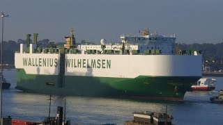 Large Ship Aida Docking In Southampton UK  Timelapse [upl. by Buckels]