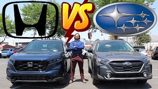 2025 Subaru Outback vs 2025 Honda CRV Is Honda or Subaru Best [upl. by Attevad]